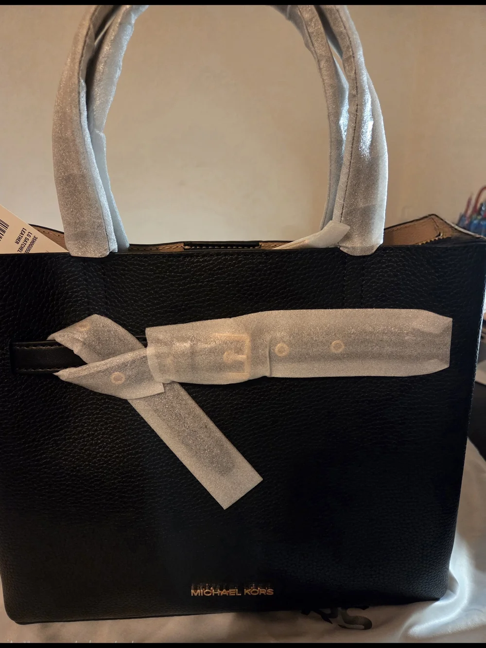 NWT Michael Kors Large Emilia Satchel; Black